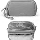 tomtoc Electronic Organizer Travel Case, Water Resistant Dual Compartment Tech Pouch Cable Organization Storage Bag for Charger, Cord, Phone, Hard Drive, Power Bank, Accessories Travel Essentials - Roamly