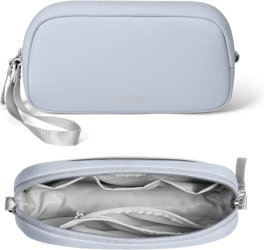tomtoc Electronics Organizer Travel Case Performance, Water Resistant Bag Cable Tech Pouch Accessories, Carry Storage for Cord, Phone, Cables, Airpods, USB Flash Drive, Daily Items - Roamly