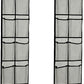 Over The Door Shoe Organizer, 14 Large Mesh Pockets Hanging Shoe Rack for Closet Organizers and Storage, Gray, 2-pack (gray)