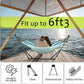 Tranquillo Sturdy Steel Hammock with Stand Premium Cotton Canvas Hammock, 600 lbs Capacity Hammock Stand Folding, Portable 30-Second Fold Unfold for Camping, (Canvas - Blue Leaf)