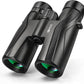 10x42 UHD Binoculars for Adults High Powered Waterproof Large View with Clear Vision & Compact Binocular Essentials for Hunting Camping Cruise Travel Bird Watching Sports