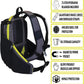 Send It Defender 15 Hydration Backpack - MTB, Moto Bag with Spine Protector for Men and Women. 15L Capacity Mountain Bike Hydration Pack - Mountain Bike Protective Gear – Adjustable Fit for Everyone