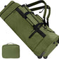 110L/120L Rolling Duffel Bag with Wheels - 28" No-Sag Design for Heavy Loads, Waterproof Travel Duffel w/Shoulder Straps and Dividers, Foldable Lightweight Design for Camping/Cargo/Air Travel - Roamly