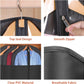 Univivi Garment Bag Suit Bag for Hanging Clothes, 40" Lightweight Full Zipper Washable Suit Cover with Large Visible Window for Suit Coat, Jacket, Sweaters (Set of 6), Black