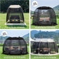 Alvantor Pop Up Screen House Gazebo with Mosquito Netting, Instant UV Resistant Sun Shelter for Patio & Backyard, Portable Canopy Tent for 2-10 Person