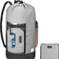 BALEINE 150L Laundry Bag Backpack, 900D Oxford Fabric Large Travel Laundry Bags with Shoulder Straps and 2 Mesh Pockets for College Dorm, Apartment, Laundromat (Grey, 150L)