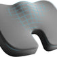 Skechers Memory Foam Seat Cushion,Office Chair Cushion for Tailbone Pain Relief,Butt Pillow for Office Chair,Car seat Cushion,Computer Desk,Long Sitting Office Workers,and Car Drivers,Grey