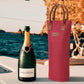 ZORMY Single Bottle Insulated Wine Tote, 1 Bottle Wine Carrier Bag Padded Wine Cooler Perfect Wine Lover's or Wedding Gift-Red