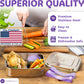 Everusely - Bento Box - Lavender, 47oz / 1.4 L - Stainless Steel Lunch Box with Leakproof Condiment Container - 3 Compartment Snack Organizer for On the Go Meals - Freezer & Dishwasher Safe
