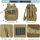 HAMBOLY Fishing Backpack with Rod Holders, 40L Tackle Box Backpack for Fishing Gear, Waterproof Fishing Bag for Men