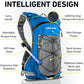 Vibrelli Hydration Backpack & 2L Hydration Bladder - High Flow Bite Valve - Hydration Pack for Cycling, Running, Hiking