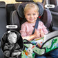 Kids Travel Tray, Kids Travel Trays for Car Seat, Road Trip Essentials for Toddler, Carseat Lap Tray with Dry Erase Board & Storage Organizer for Road Trip Activities for Kid, Green
