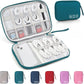 Travel Cable Organizer Bag, Electronics Organizer Tech Pouch with Double Layers for Cords, Chargers, Phone, Earphones, USBs, SD Cards - Travel Essentials Portable Waterproof Tech Pouch