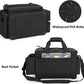 GOBUROS Waterproof Fishing Tackle Bag with Waterproof EVA Bottom (No Tackle Boxes in Package), Soft Tackle Box Storage Bag with Rod Holder, Pliers Storage for Fishing