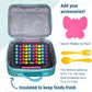 Wildkin Kids Insulated Lunch Box – Durable and Reusable for School & Travel - Blue Glitter
