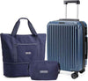 LIGHT FLIGHT 3-Piece Luggage Sets, Expandable Carry On Luggage 22x14x9 Airline Approved, Hardside Carry On Suitcases with Wheels, TSA Lock Travel Luggage Sets, Royal Blue