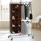 SIMPLE HOUSEWARE Hanging Closet Organizers 24 Section Shoe Shelves, Brown