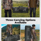 KEMIMOTO Hunting Duffle Bag, 78L large Capacity Travel Gear Bags Tool Range Cases for Long Distance Trips Hiking Hunting Fishing Camping, Multi Pocket Design, Brown Backpackable