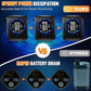 Portable Shower for Camping, 8000mAh Rechargeable Camping Shower Pump with XL Foldable Bucket, IPX8 Waterproof, Surrounding Water Inlet, 5 Pressure Modes Outdoor Shower Pump for Hiking, Travel, Pet