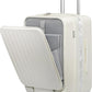 KYME Hardside Carry On Luggage with Laptop Compartment (White, Carry-On 20 Inch)