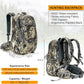 MOXULE Hunting Backpack Waterproof Pack: 25L Hunting Gear with Rain Cover,Hunting Day Pack with Rifle Bow Gun Holder (Camo)