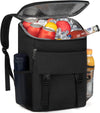 Cooler Backpack Soft Insulated Leak Proof 50 Cans Insulated Backpack Cooler Portable Picnic Camping Beach Hiking BBQ Lunch Backpack for Men and Women - Black