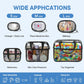 XEWEA Clear Travel Toiletry Bags & Small Electronic Accessories Organizer Case, 6 PCS TSA Approved Transparent Makeup Bag for Women Men, Waterproof PVC Quart Pouch with Zipper for Airline Essentials - Roamly