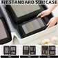 BAGAIL 4 Set/6 Set/8 Set Compression Packing Cubes Travel Accessories Expandable Packing Organizers (Square Mesh, 05-Jet Black)