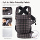 Baby Carrier Newborn to Toddler- Ergonomic,Cozy and Lightweight Infant Carrier for 7-40lbs,3 Carry Positions Newborn Carrier,Gray