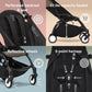 Stokke YOYO3 Frame, Black - Textile Set Not Included - Comes with 5-Point Harness, Multi-Position Reclining Backrest, Canopy Extensions, Padded Shoulder Strap & Protective Storage Bag