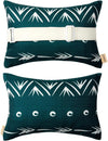 Lounge Chair Head Resting Pillows, Aderonideck Chair Head Waterproof Pillows with Insert Garden Furniture Neck Lumbar Attachment,2Pack 11"*16“