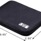 SELLYFELLY Travel Electronics Organizer Portable Cable Organizer Bag for Storage Electronic Accessories Case for Cord,Phone,Charger,Flash Drive (Black)