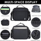 NOL Kids Lunch Bag - Kids 3+ Reusable Insulated Lunch Box with Zipper Closure Buckle Handle Adjustable Long Shoulder Strap, Easy-Clean Waterproof Fabric, Children Lunch Tote Bag for School-Black