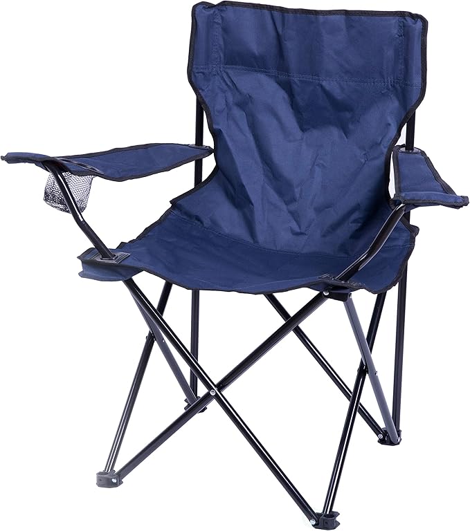 PLAYBERG Folding Camping Chair, Green (Navy)