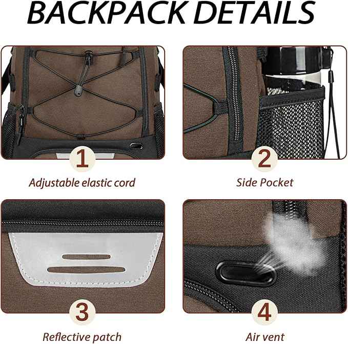 LARIPOP Basketball Bag, Sports Backpack with Ball Holder & Shoe Compartment, Water Resistant Gym Bag for Soccer Volleyball Travel