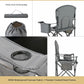 Arrowhead Outdoor Portable Folding Camping Quad Chair w/ 4-Can Cooler, Cup-Holder, Heavy-Duty Carrying Bag w/Easy Carry Shoulder Strap, Padded Armrests, Supports up to 330lbs, USA-Based Support