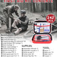 242Pcs Compact First Aid Kit, Waterproof Hard Shell Eva Medical Kits, All-Purpose Portable Trauma First Aid Kit for Boat, Home, Car, Travel, Camping, Hiking and Outdoor Emergencies(Red)