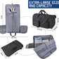 Convertible Duffle Bags for Travel Carry On Suit Duffle Bags with Shoulder Strap 2 in 1 Hanging Garment Duffle Bag for Men Women