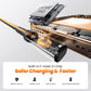 USB C Cable [2Pack, 10ft] 100W Right Angle Fast Charging Cord, Nylon Braided USB 2.0 Cable for iPhone 17 16 15 Pro Plus Pro Max Air, iPad Pro, Galaxy S24 S23, Switch, MacBook Pro, Pixel