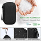 FYY Electronic Organizer, Large Travel Cable Organizer Bag Pouch Electronic Accessories Carry Case Portable Waterproof Double Layers All-in-One Storage Bag for Cable, Cord, Charger, Phone, Black