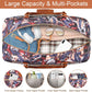 Weekender Bag for Women, Travel Duffel Bag Carry On Overnight Bag with Shoe Compartment Large Nylon Travel Weekend Tote Bag - Roamly