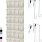 GORILLA GRIP Over the Door Shoe Organizer, 24 Large Breathable Mesh Pockets, Space Saving Hanging Storage Holder, Closet Rack Hanger Holds Up to 40 lbs, Hangs on Closets for Shoes, Accessories, Linen