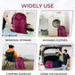 Laundry Bag with Locking Closure Drawstring – Extra Large Heavy Duty 100% Nylon, Large & Foldable Clothes Sack – Lightweight Dirty Laundry Organizer for Travel, Dorm, Gym – L 40" x H 50" (CRANBERRY)
