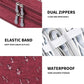 Travel Cable Organizer Bag, Electronic Accessories Case Portable Double Layer Cable Storage Bag for Cord,phone,Charger, Flash Drive, Phone, SD Card,Personal Items - (Red)