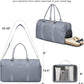 Weekender Travel Duffle Bag for Women - Carry on Bag with Shoe Compartment Overnight Bags with Toiletry Bag Wet Pocket Weekend Traveling Yoga Gym Hospital Bags for Labor and Delivery Grey