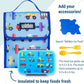 Wildkin Kids Insulated Lunch Bag – Reusable, Ideal for Hot/Cold Snacks, School & Travel - Trains, Planes and Trucks