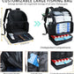 Fishing Backpack with 4 Tackle Boxes, Heavy Duty Fishing Bag with Waterproof Bottom, Tackle Backpack Gifts for Man Woman-Camo Black
