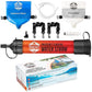 Gravity Water Filtration System – 2 High Capacity Lightweight Hanging Bags for Backpacking, Camping, Survival, Hiking, Hunting - Dirty, Clean Water Bags, Water Filter and Cleaning Plunger Included