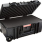 Amazon Basics Hard Camera Case with Wheels, Large, Black, Solid, 22"L x 14"W x 9.8"H