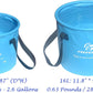Premium Collapsible Bucket by Freegrace - Compact Portable Folding Water Container - Lightweight & Durable - Includes Handy Tool Mesh Pocket